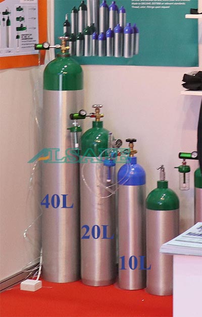 Aluminum DOT Standard medical Oxygen cylinder